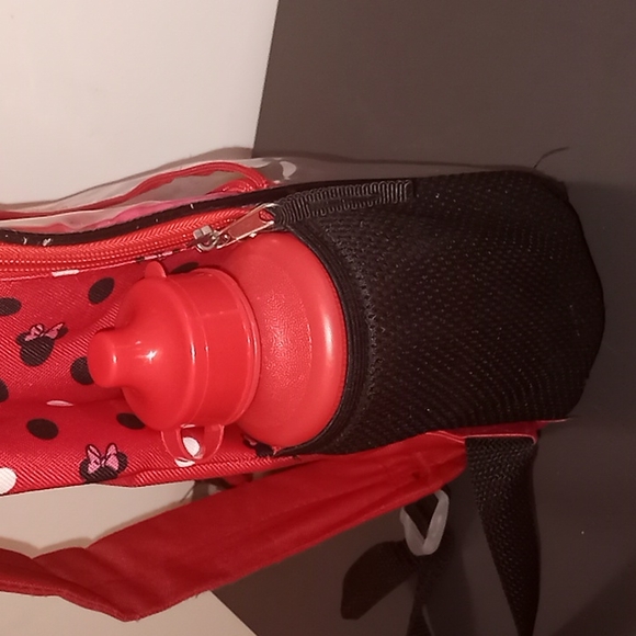 Disney Minnie Mouse Backpack w/Water Bottle - Picture 5 of 10
